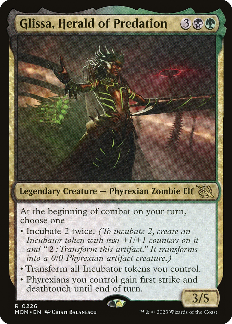 Glissa, Herald of Predation (226) [March of the Machine] foil - Deck Out Gaming