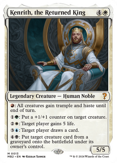 Kenrith, the Returned King (White Border) (13) [Mystery Booster 2] - Deck Out Gaming