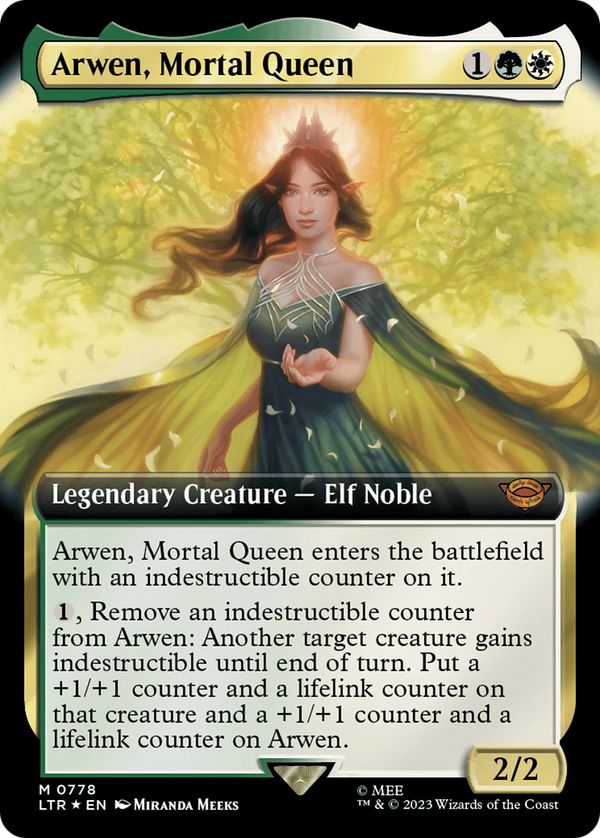 Arwen, Mortal Queen (Extended Art) (Surge Foil) (778) [The Lord of the Rings: Tales of Middle-earth] foil - Deck Out Gaming