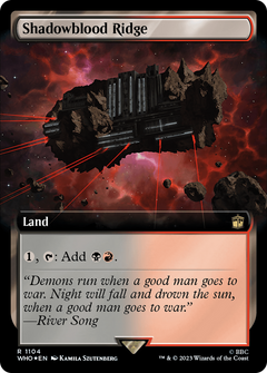 Shadowblood Ridge (Extended Art) (Surge Foil) (1104) [Doctor Who] foil - Deck Out Gaming