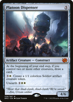 Platoon Dispenser (36) [The Brothers' War] foil - Deck Out Gaming