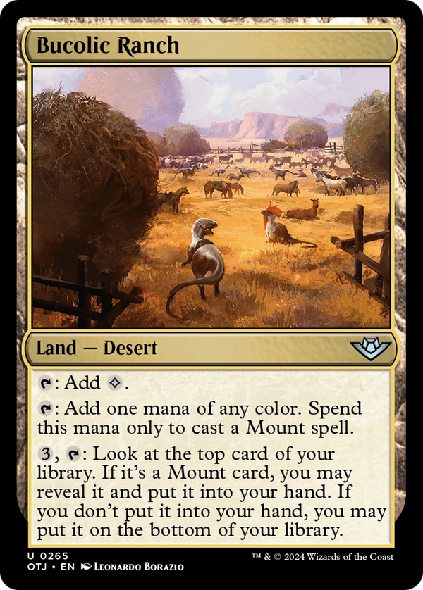 Bucolic Ranch (265) [Outlaws of Thunder Junction] foil - Deck Out Gaming