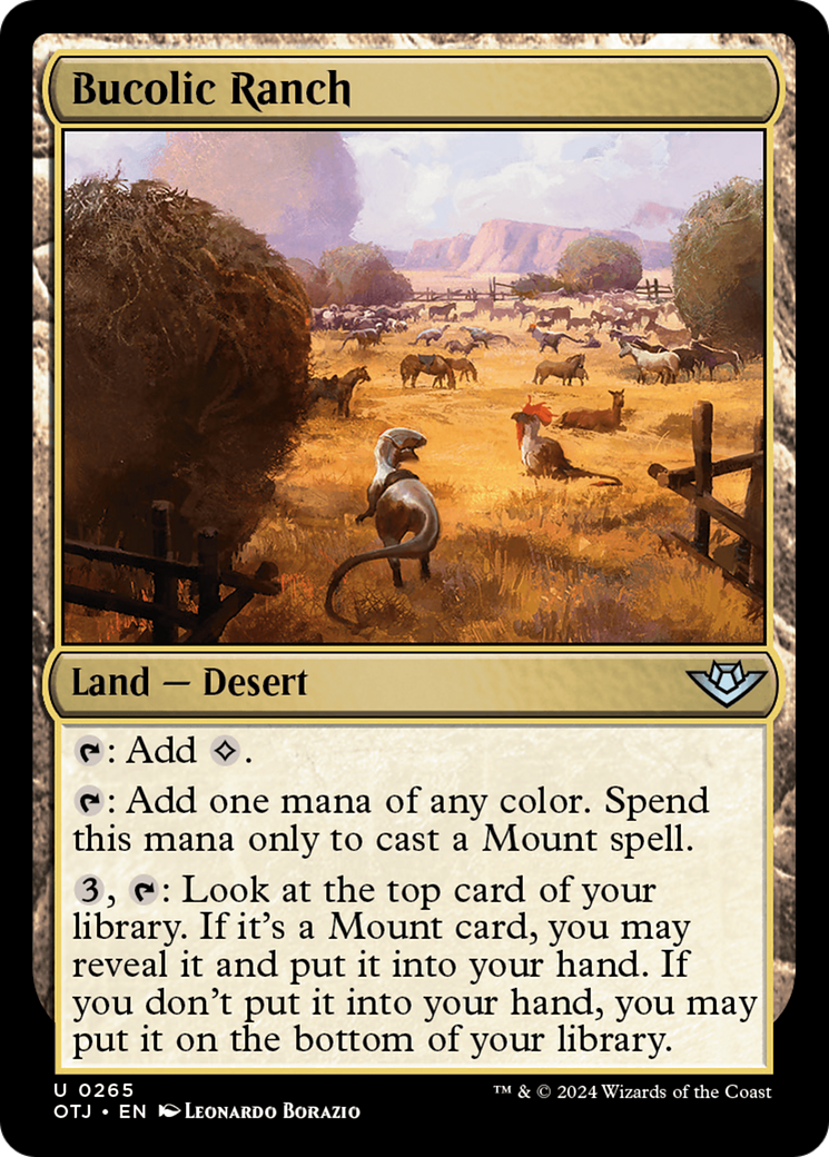 Bucolic Ranch (265) [Outlaws of Thunder Junction] foil - Deck Out Gaming