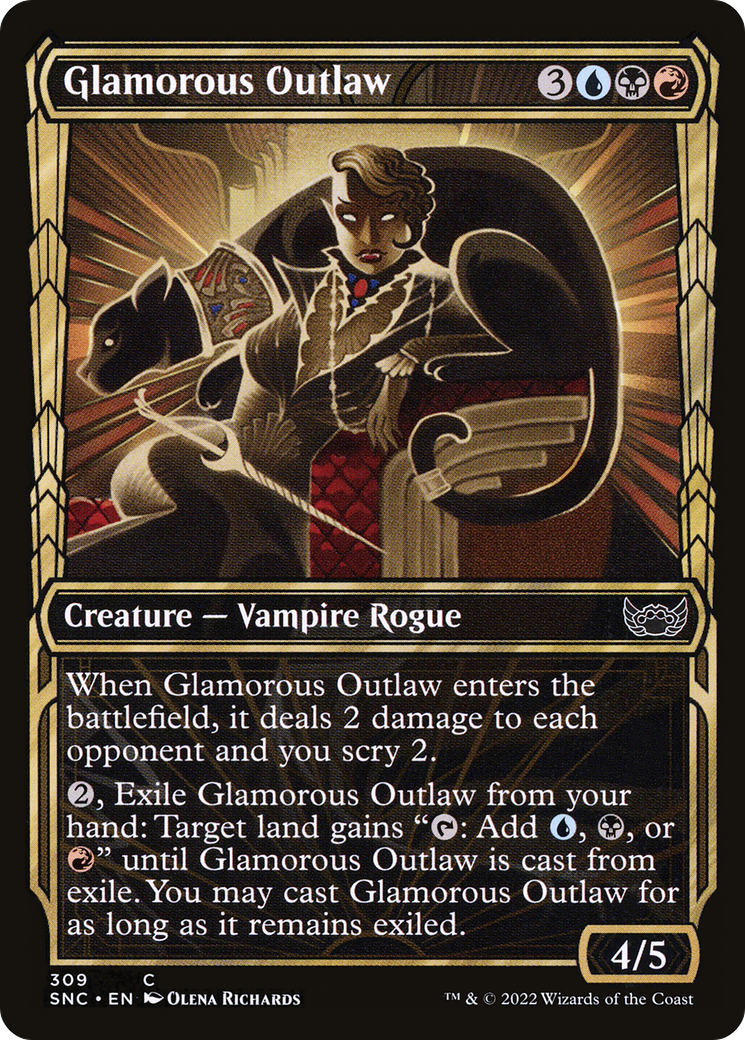 Glamorous Outlaw (Showcase) (309) [Streets of New Capenna] foil - Deck Out Gaming