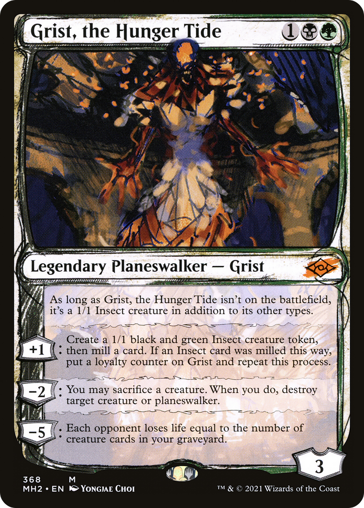 Grist, the Hunger Tide (Showcase) (368) [Modern Horizons 2] foil - Deck Out Gaming