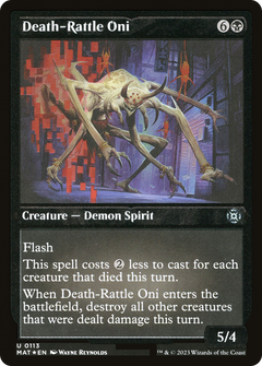 Death-Rattle Oni (113) [March of the Machine: The Aftermath] etched - Deck Out Gaming