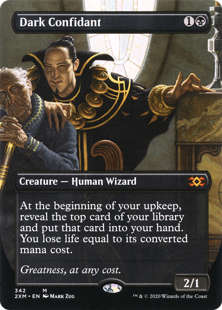 Dark Confidant (Borderless) (342) [Double Masters] - Deck Out Gaming