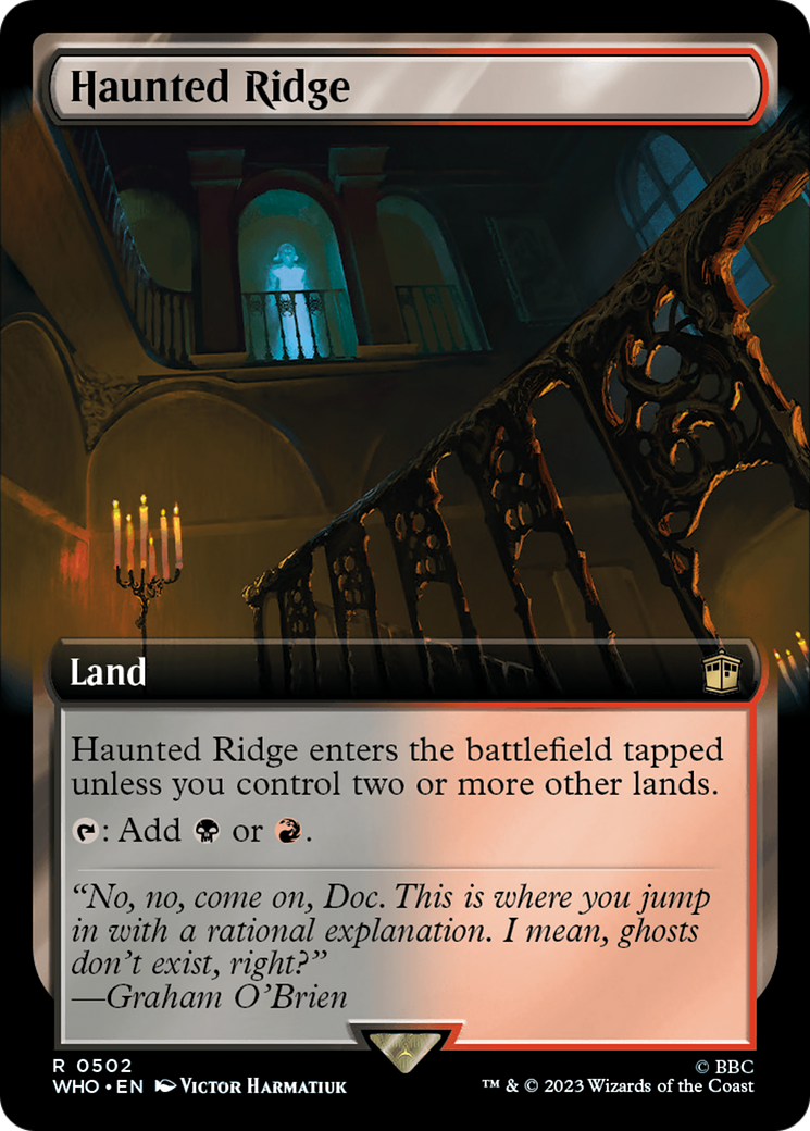 Haunted Ridge (Extended Art) (502) [Doctor Who] foil - Deck Out Gaming