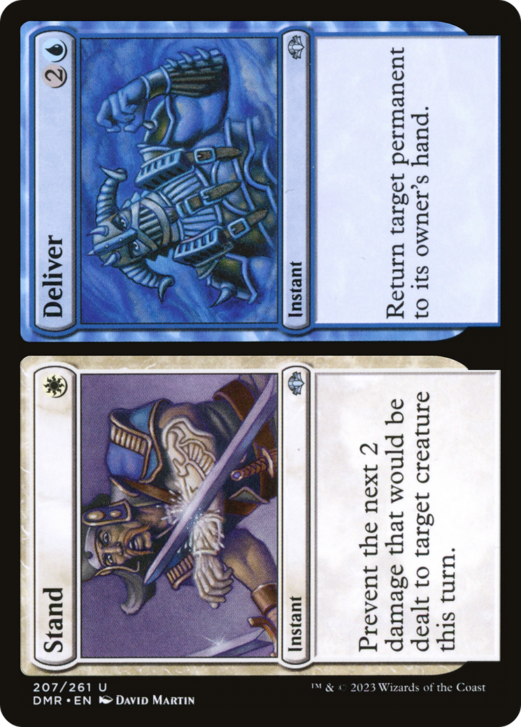 Stand // Deliver (207) [Dominaria Remastered] foil - Deck Out Gaming