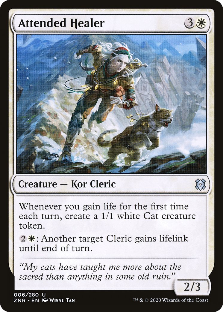 Attended Healer (6) [Zendikar Rising] foil - Deck Out Gaming