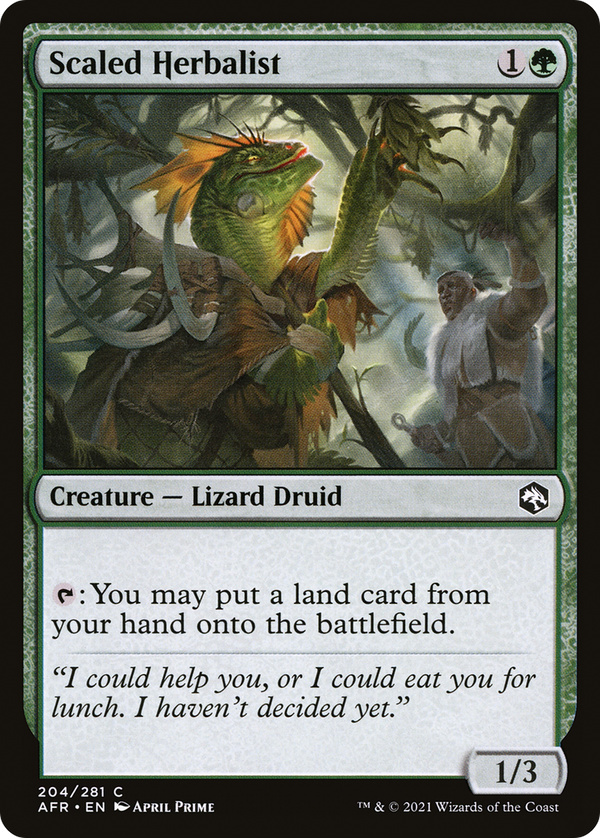 Scaled Herbalist (204) [Adventures in the Forgotten Realms] foil - Deck Out Gaming