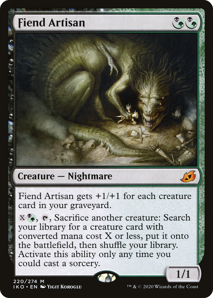 Fiend Artisan (220) [Ikoria: Lair of Behemoths] foil - Deck Out Gaming