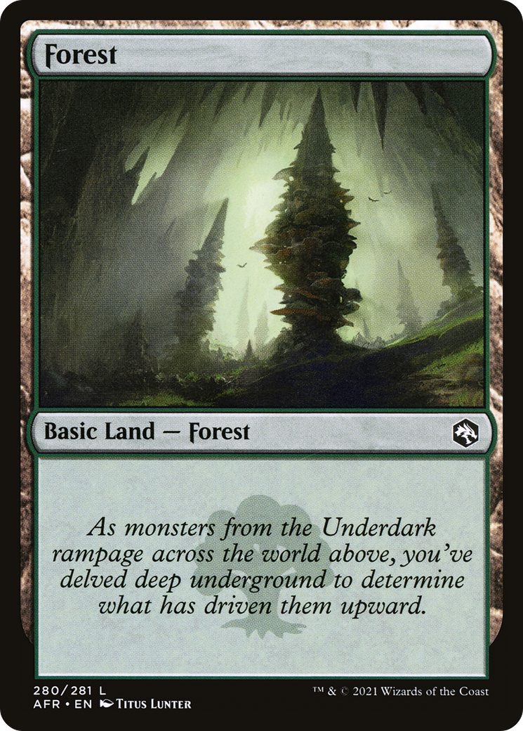 Forest (280) [Adventures in the Forgotten Realms] foil - Deck Out Gaming