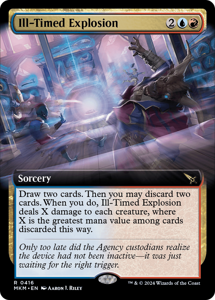 Ill-Timed Explosion (Extended Art) (416) [Murders at Karlov Manor] foil - Deck Out Gaming