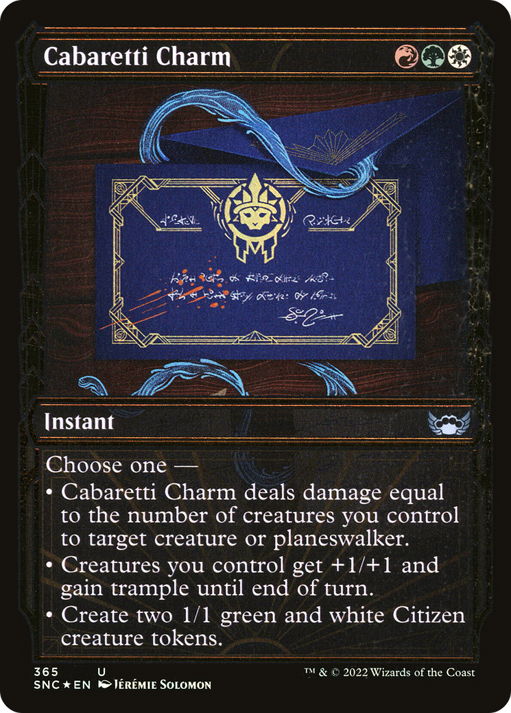 Cabaretti Charm (Gilded Foil) (365) [Streets of New Capenna] foil - Deck Out Gaming
