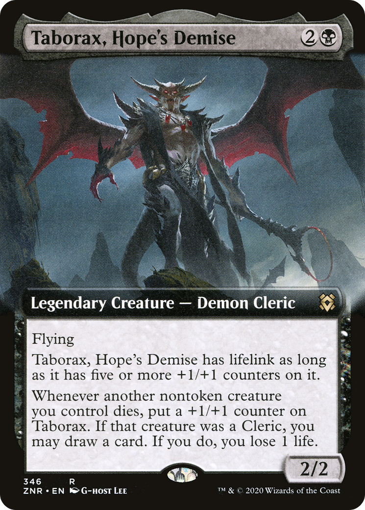 Taborax, Hope's Demise (Extended Art) (346) [Zendikar Rising] - Deck Out Gaming