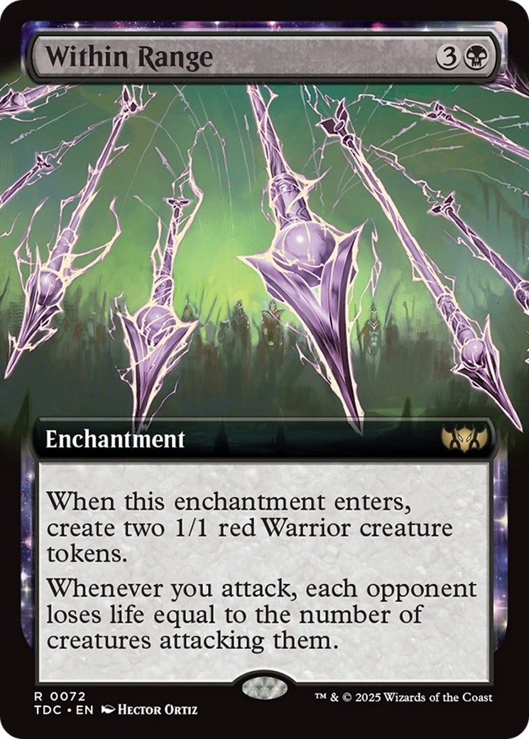 Within Range (Extended Art) (72) [Commander: Tarkir: Dragonstorm] - Deck Out Gaming