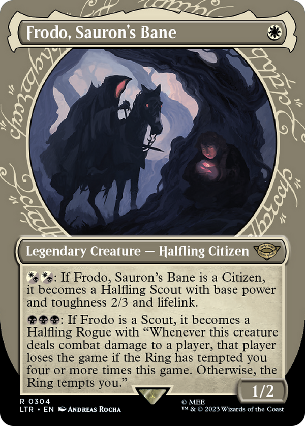 Frodo, Sauron's Bane (Showcase) (304) [Universes Beyond: The Lord of the Rings: Tales of Middle-earth] - Deck Out Gaming