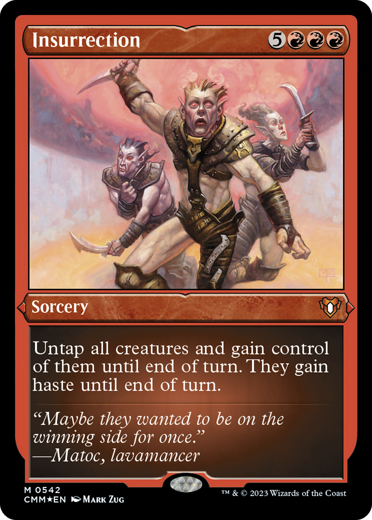 Insurrection (542) [Commander Masters] etched - Deck Out Gaming