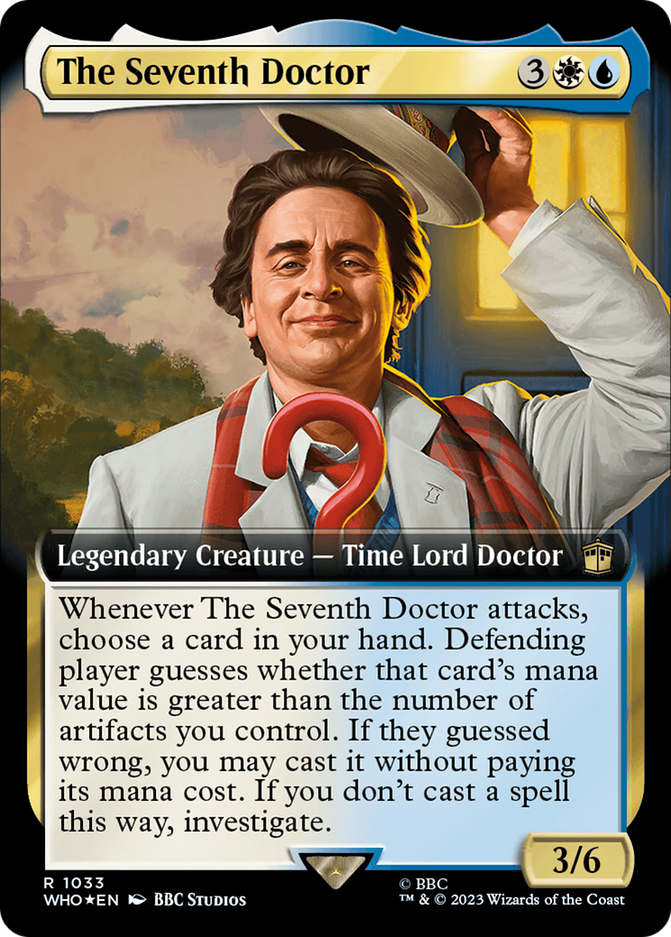 The Seventh Doctor (Extended Art) (Surge Foil) (1033) [Doctor Who] foil - Deck Out Gaming