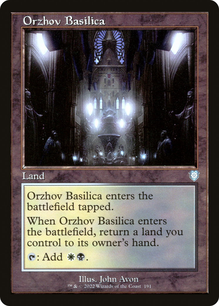 Orzhov Basilica (Retro Frame) (191) [Commander: The Brothers' War] - Deck Out Gaming