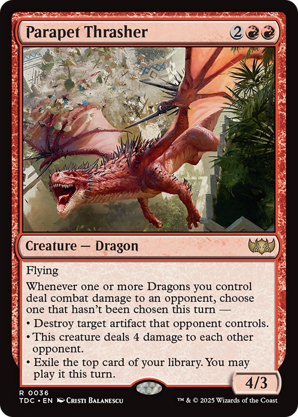 Parapet Thrasher (36) [Commander: Tarkir: Dragonstorm] - Deck Out Gaming