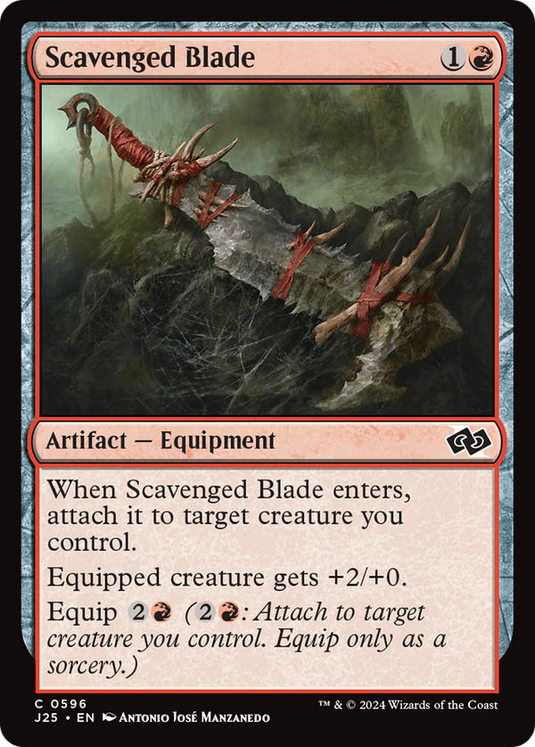 Scavenged Blade (596) [Foundations Jumpstart] - Deck Out Gaming