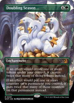 Doubling Season (Anime Borderless) (81) [Wilds of Eldraine: Enchanting Tales] foil - Deck Out Gaming