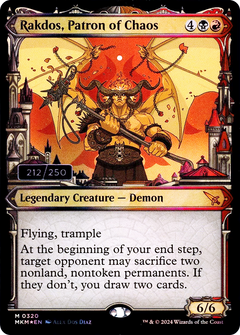 Rakdos, Patron of Chaos (Serial Numbered) (320) [Murders at Karlov Manor] foil - Deck Out Gaming