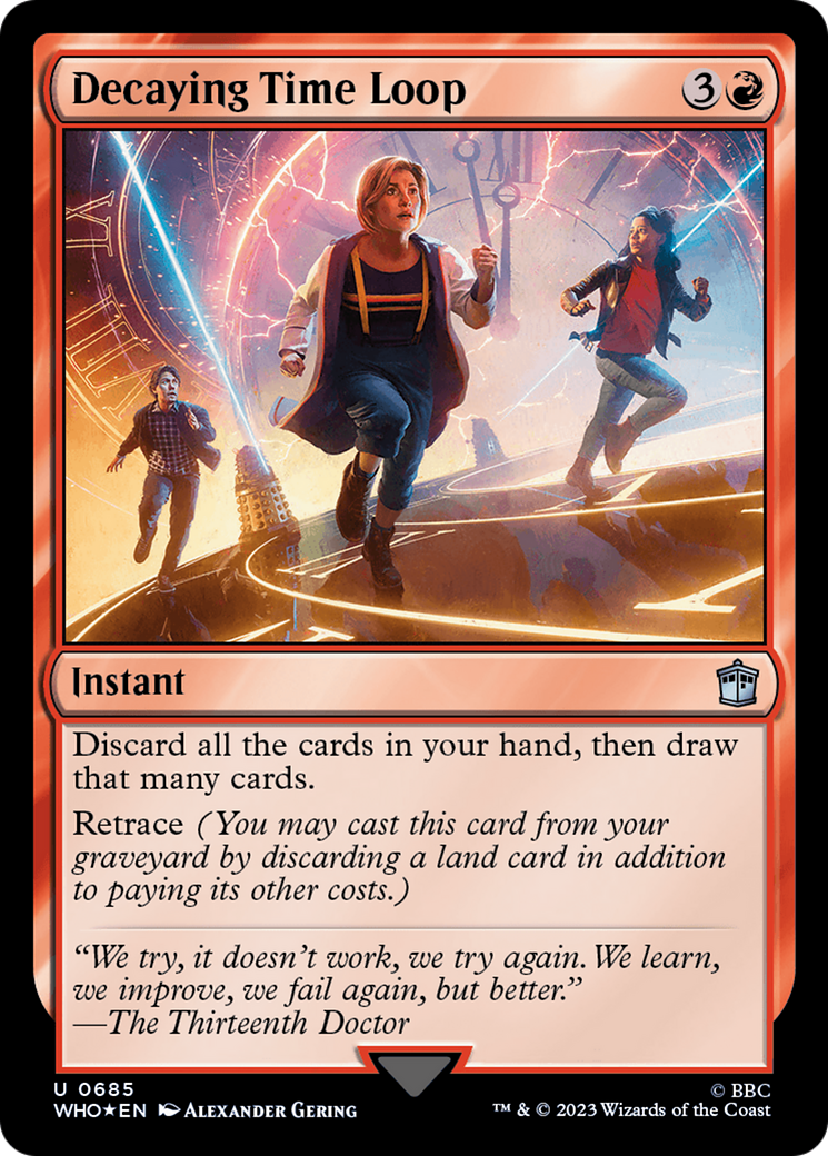 Decaying Time Loop (Surge Foil) (685) [Doctor Who] foil - Deck Out Gaming