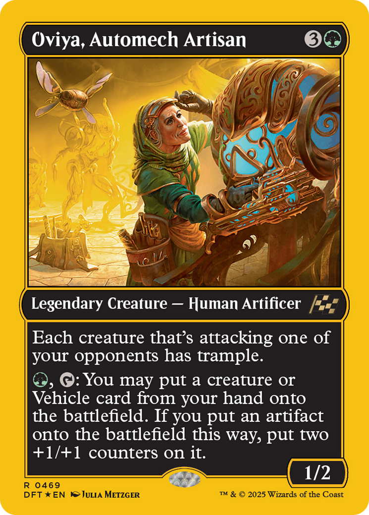 Oviya, Automech Artisan (First-Place Foil) (469) [Aetherdrift] foil - Deck Out Gaming