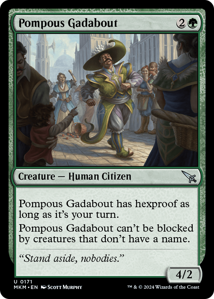 Pompous Gadabout (171) [Murders at Karlov Manor] foil - Deck Out Gaming