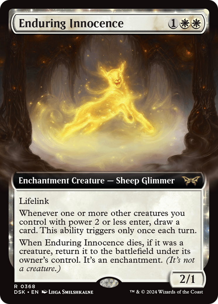 Enduring Innocence (Extended Art) (368) [Duskmourn: House of Horror] - Deck Out Gaming