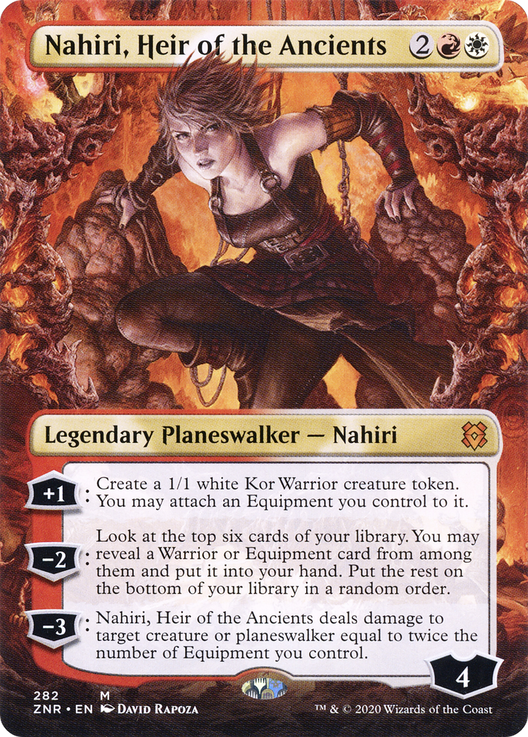 Nahiri, Heir of the Ancients (Borderless) (282) [Zendikar Rising] foil - Deck Out Gaming