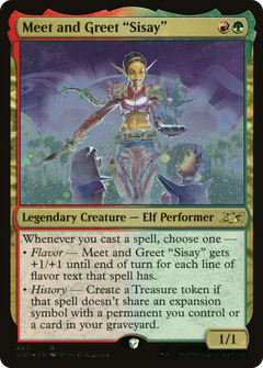 Meet and Greet "Sisay" (Galaxy Foil) (458) [Unfinity] foil - Deck Out Gaming