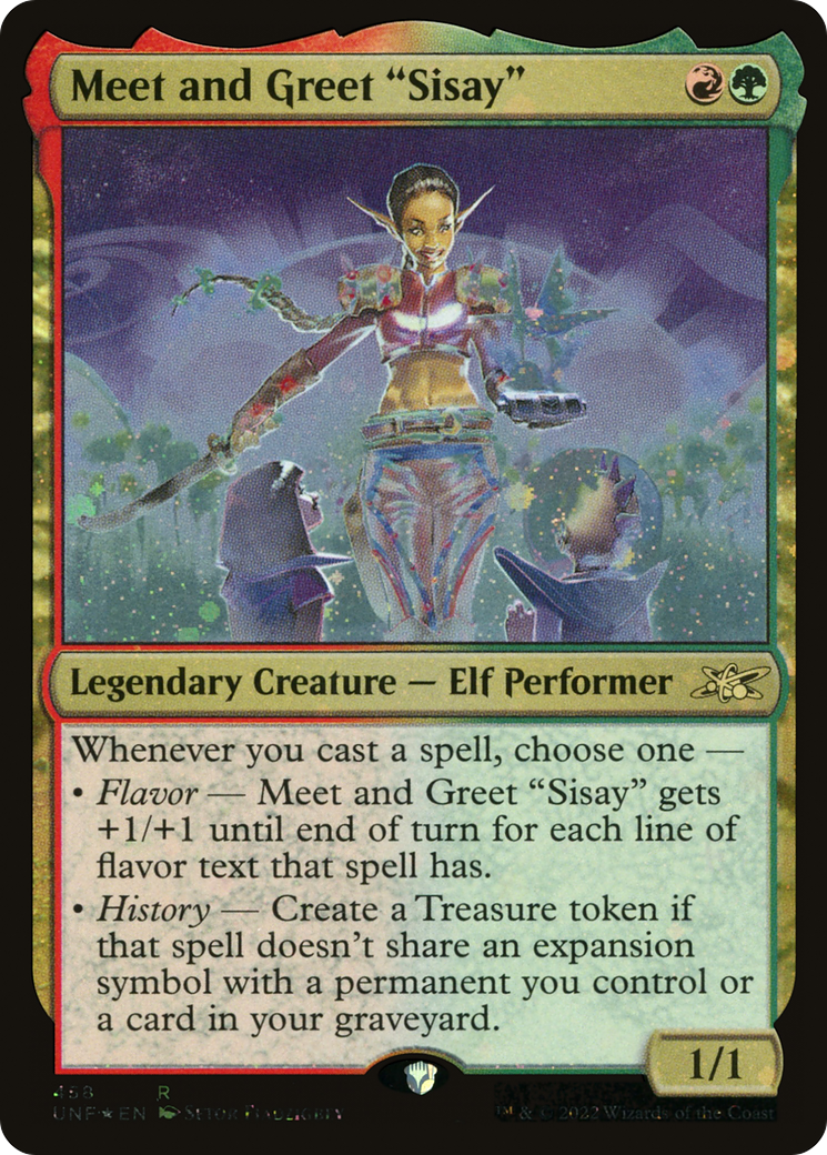 Meet and Greet "Sisay" (Galaxy Foil) (458) [Unfinity] foil - Deck Out Gaming
