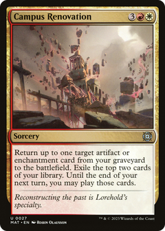 Campus Renovation (27) [March of the Machine: The Aftermath] foil - Deck Out Gaming