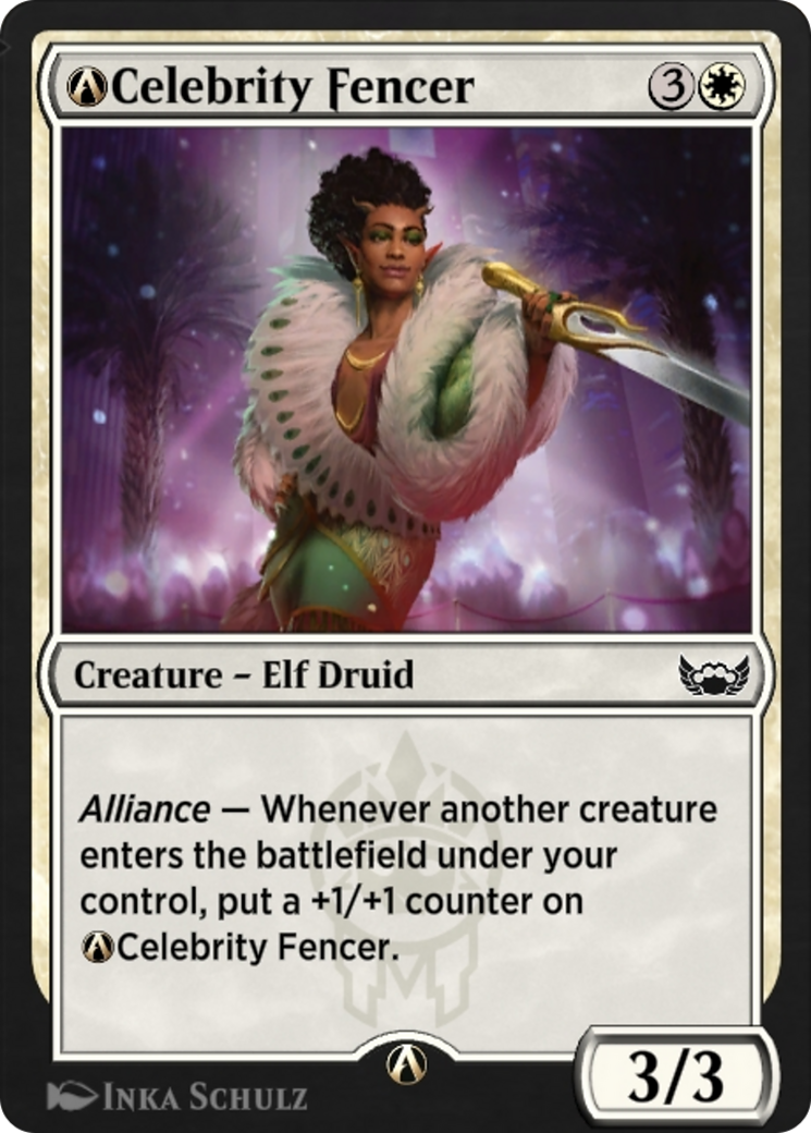 A-Celebrity Fencer (A-7) [Streets of New Capenna] - Deck Out Gaming