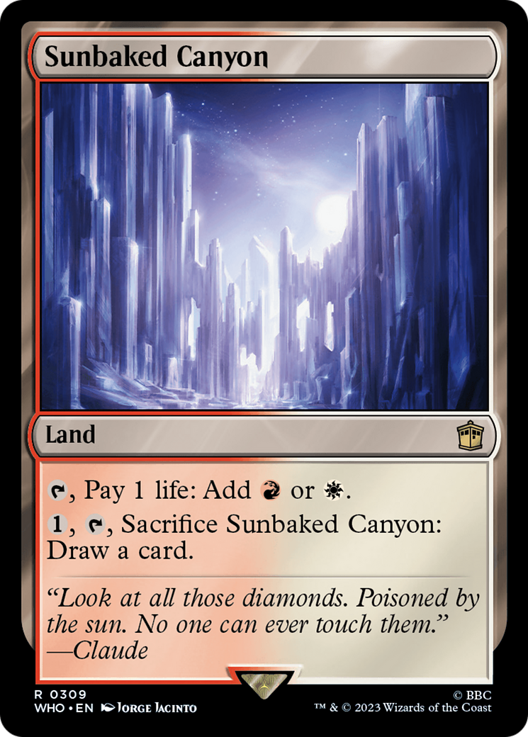 Sunbaked Canyon (309) [Doctor Who] foil - Deck Out Gaming
