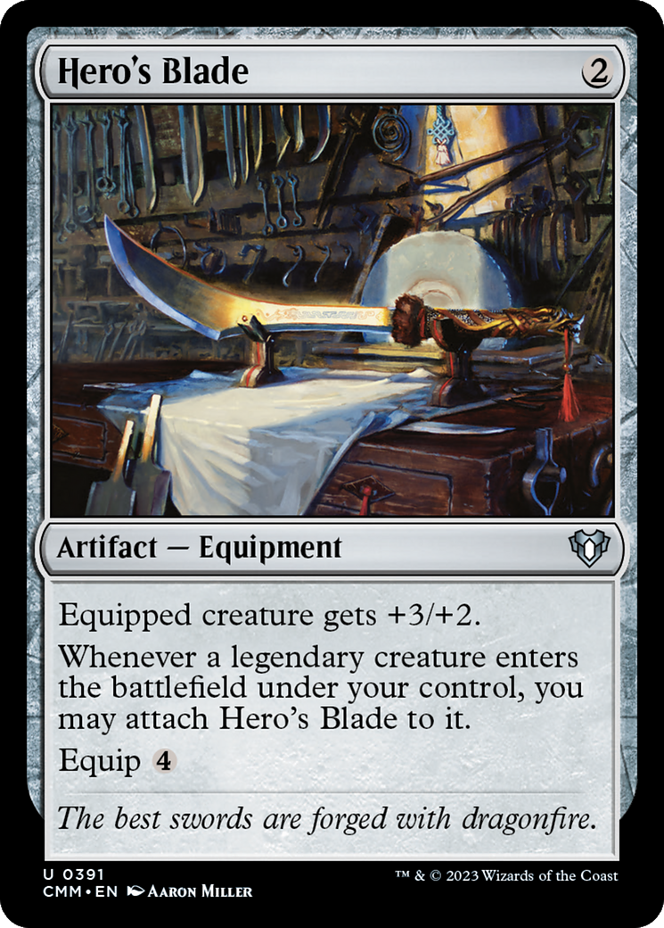 Hero's Blade (391) [Commander Masters] foil - Deck Out Gaming