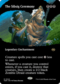 The Sibsig Ceremony (Borderless) (340) [Tarkir: Dragonstorm] foil - Deck Out Gaming