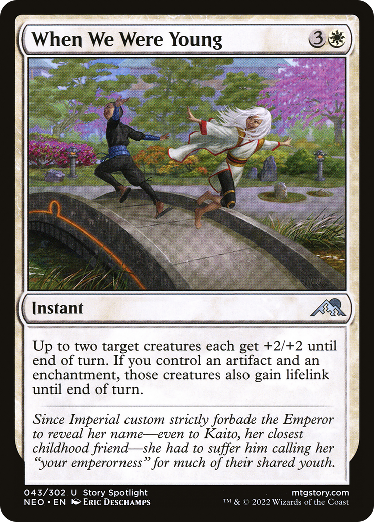 When We Were Young (43) [Kamigawa: Neon Dynasty] foil - Deck Out Gaming