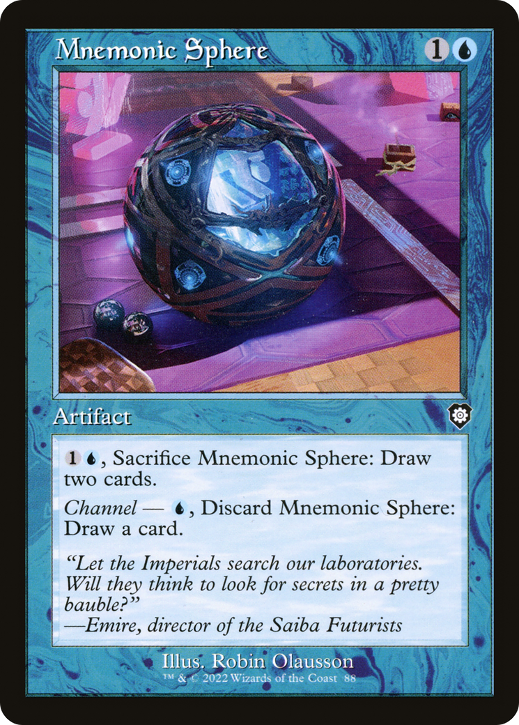 Mnemonic Sphere (Retro Frame) (88) [Commander: The Brothers' War] - Deck Out Gaming