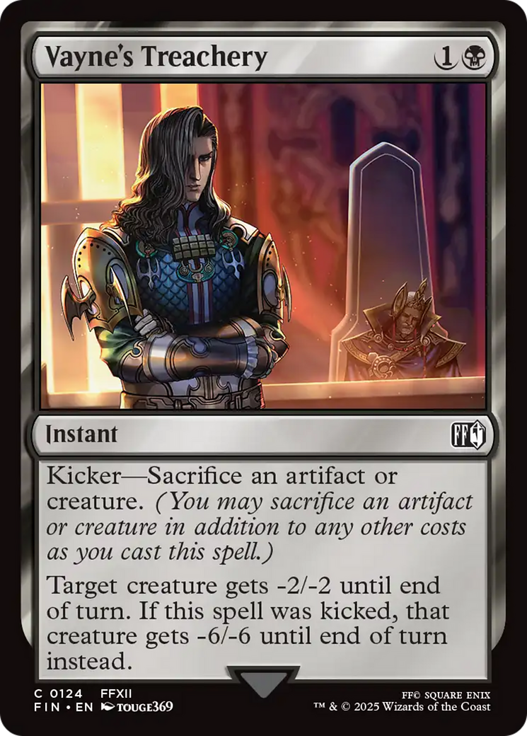 Vayne's Treachery (124) [FINAL FANTASY] foil - Deck Out Gaming