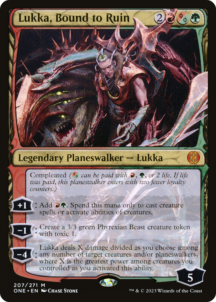 Lukka, Bound to Ruin (207) [Phyrexia: All Will Be One] - Deck Out Gaming