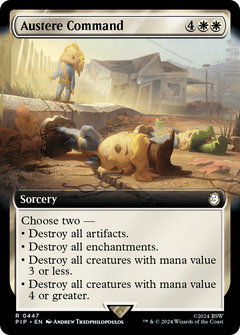Austere Command (Extended Art) (447) [Fallout] - Deck Out Gaming