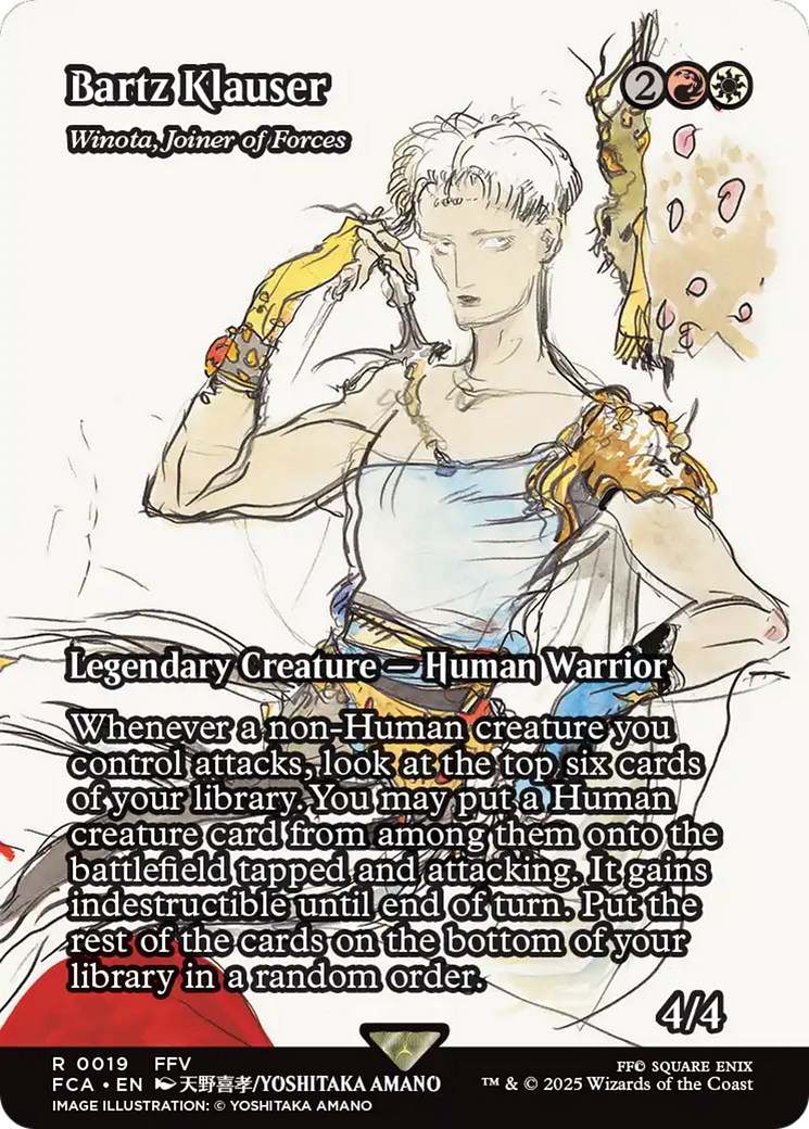 Bartz Klauser - Winota, Joiner of Forces (Showcase) (19) [FINAL FANTASY: Through the Ages] foil - Deck Out Gaming