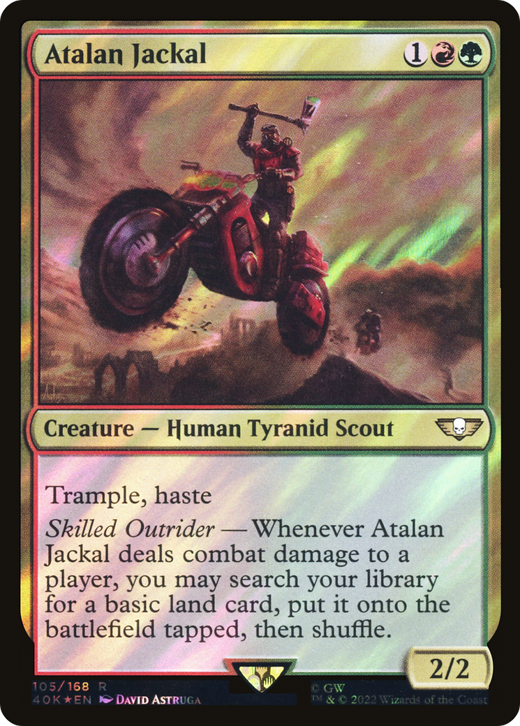 Atalan Jackal (Surge Foil) (105) [Warhammer 40,000 Commander] foil - Deck Out Gaming