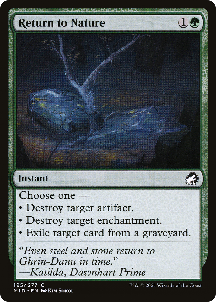 Return to Nature (195) [Innistrad: Midnight Hunt] - Deck Out Gaming