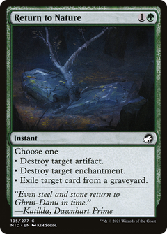 Return to Nature (195) [Innistrad: Midnight Hunt] foil - Deck Out Gaming
